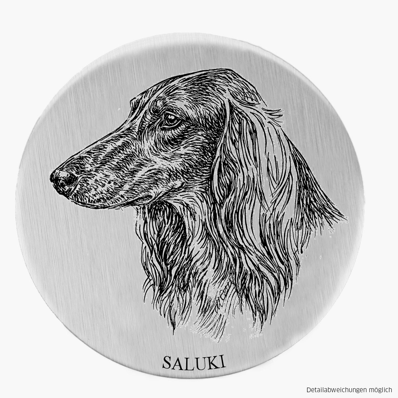 Alu-Plakette Saluki