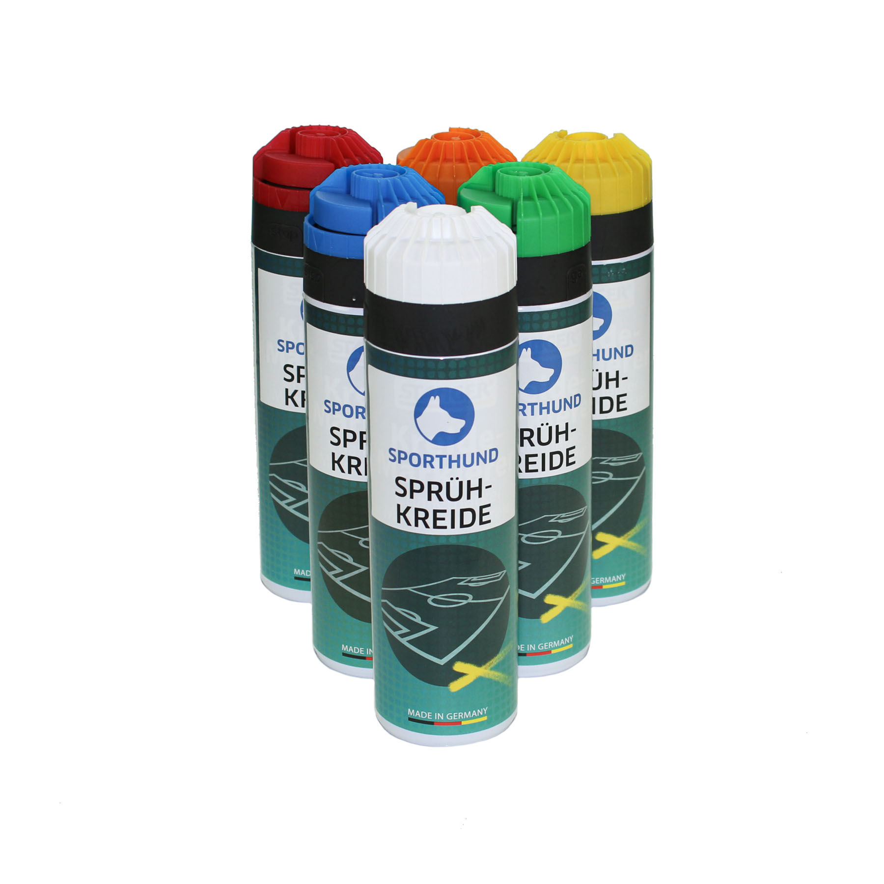 Sporthund Sprühkreide