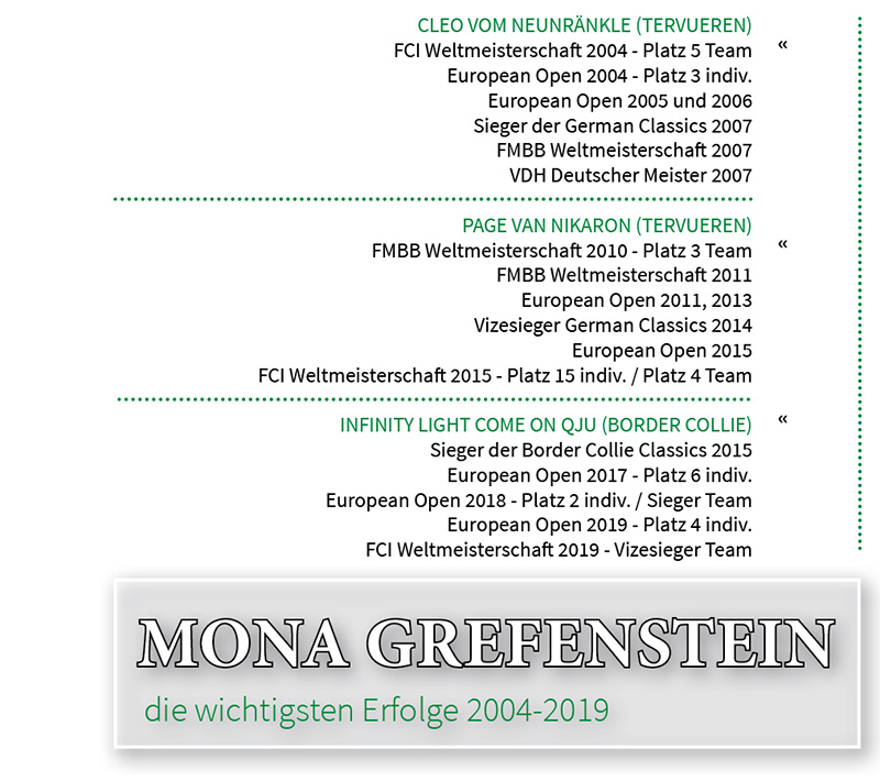 Erfolge Mona Grefenstein