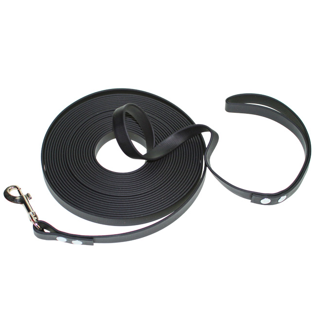 Biothane-Leine 10m schwarz mit Handschlaufe